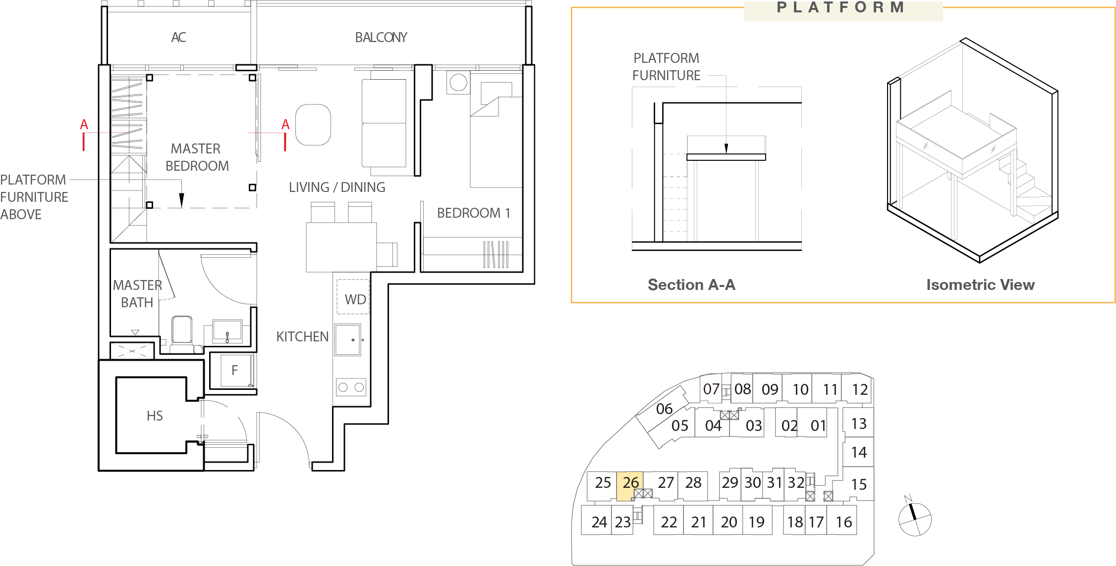 Floor Plan for Residential Type B