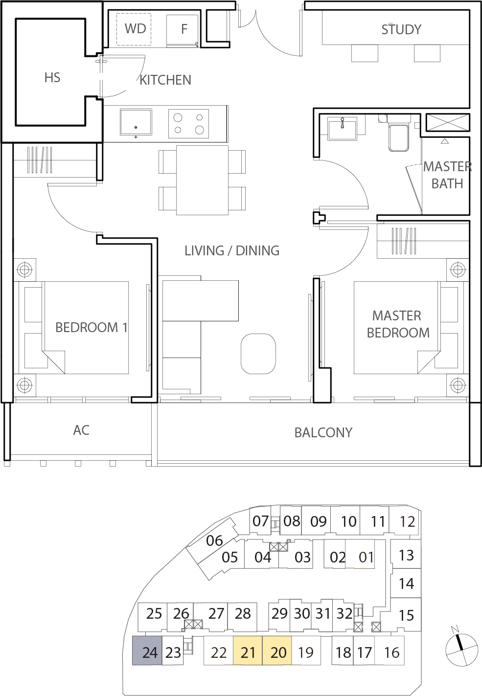 Floor Plan for Residential Type B5